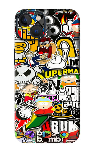 Sticker Bomb iPhone 13 Back Skin Wrap