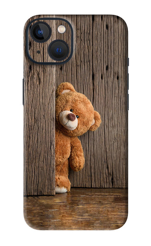 Teddy Wooden iPhone 13 Back Skin Wrap