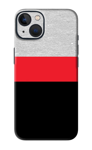 Tri Color Pattern iPhone 13 Back Skin Wrap