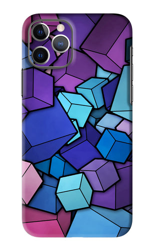 Cubic Abstract iPhone 11 Pro Back Skin Wrap