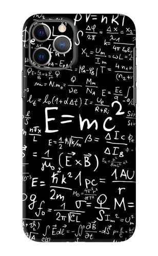 Physics Albert Einstein Formula iPhone 11 Pro Back Skin Wrap