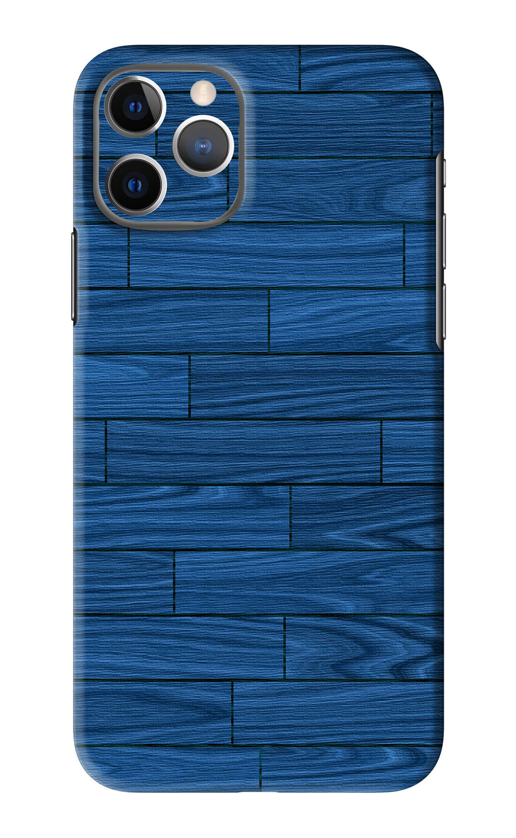 Blue Wooden Texture iPhone 11 Pro Back Skin Wrap