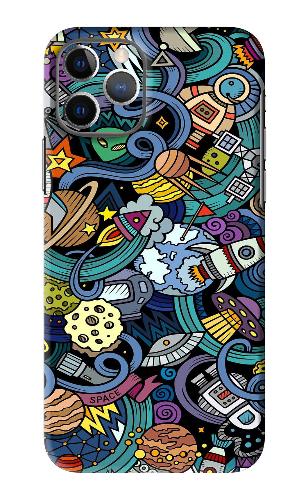 Space Abstract iPhone 11 Pro Back Skin Wrap
