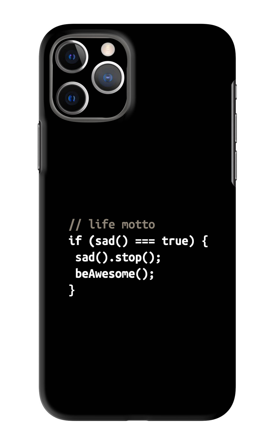 Life Motto Code iPhone 11 Pro Back Skin Wrap