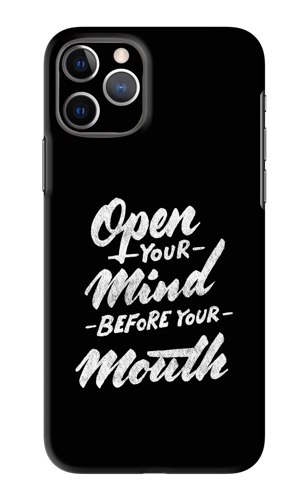 Open Your Mind Before Your Mouth iPhone 11 Pro Back Skin Wrap