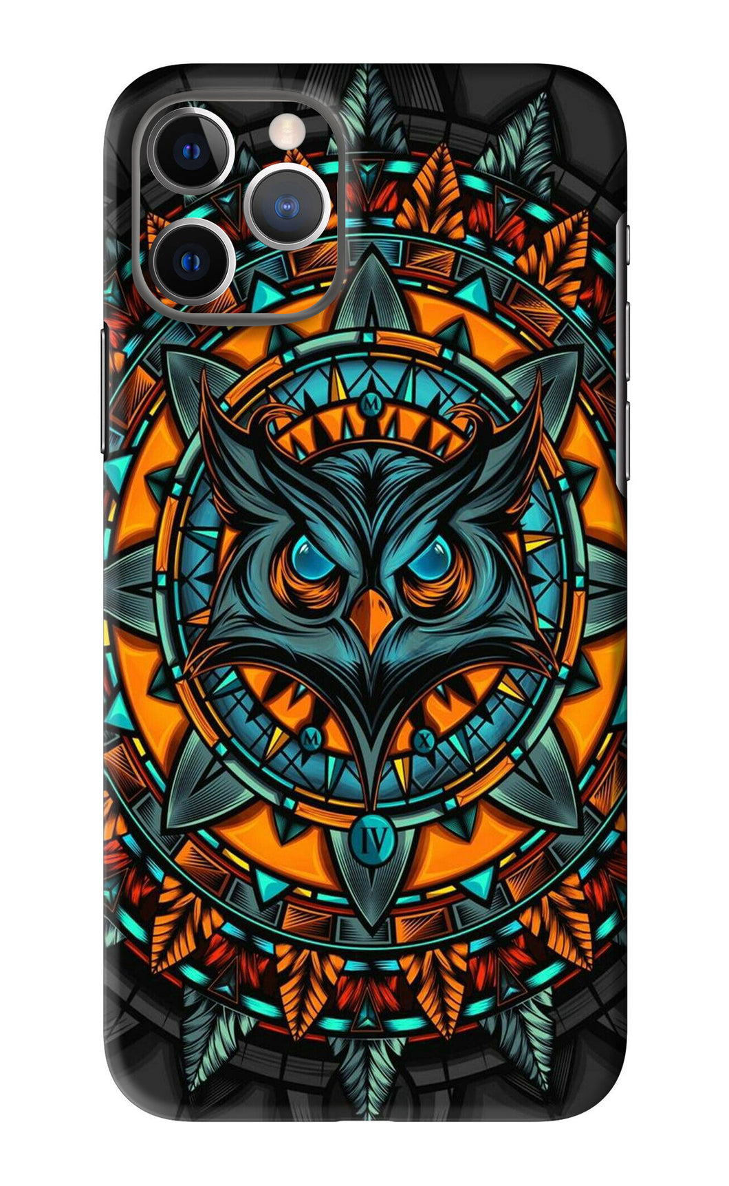 Angry Owl Art iPhone 11 Pro Back Skin Wrap