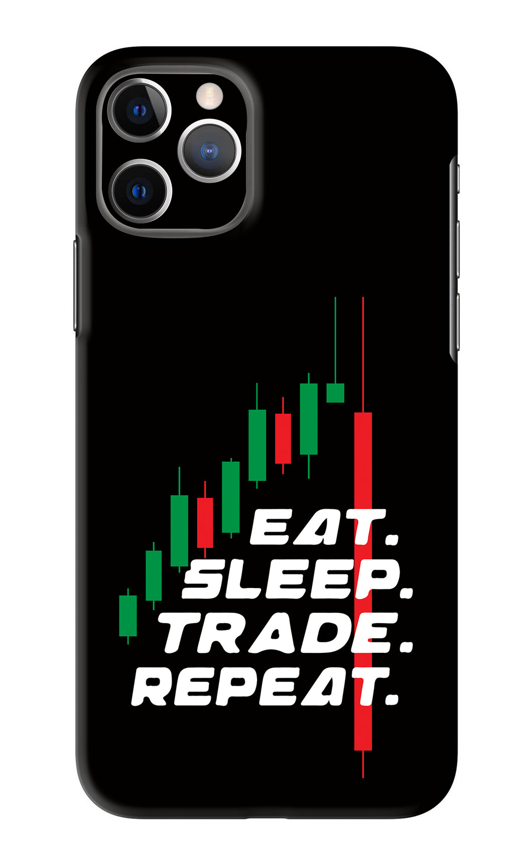 Eat Sleep Trade Repeat iPhone 11 Pro Back Skin Wrap