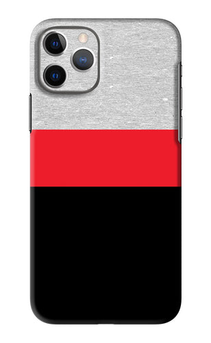 Tri Color Pattern iPhone 11 Pro Back Skin Wrap