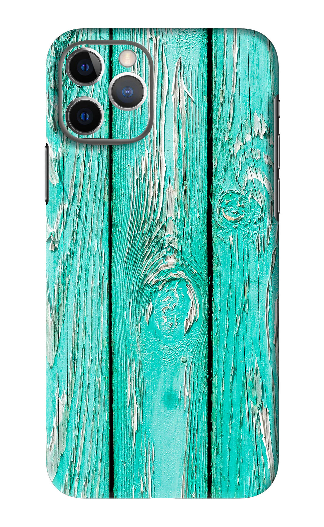 Blue Wood iPhone 11 Pro Max Back Skin Wrap