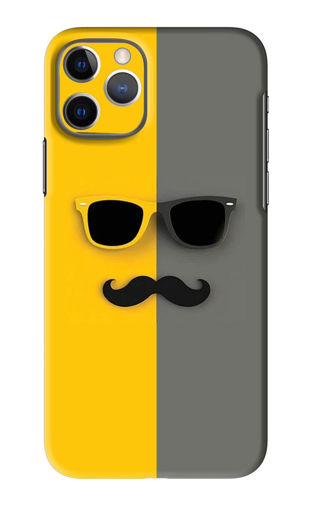 Sunglasses with Mustache iPhone 11 Pro Max Back Skin Wrap
