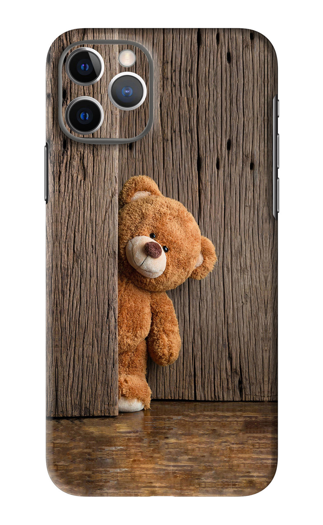 Teddy Wooden iPhone 11 Pro Max Back Skin Wrap