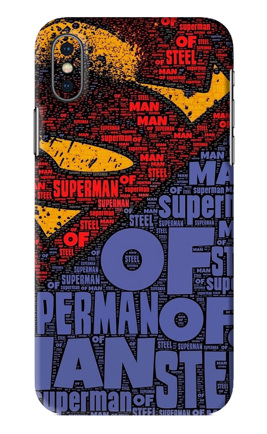 Superman iPhone XS Back Skin Wrap