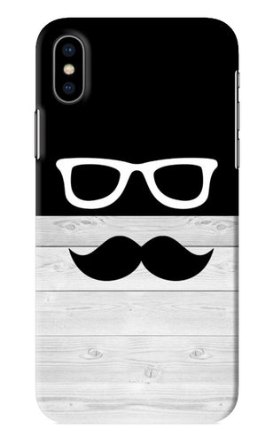Mustache iPhone XS Back Skin Wrap