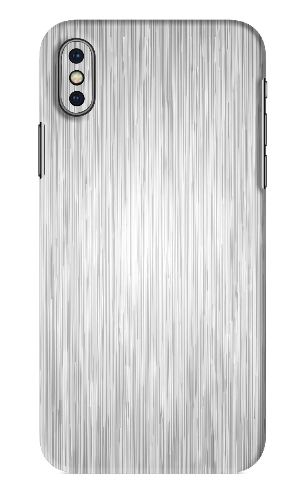 Wooden Grey Texture iPhone XS Back Skin Wrap