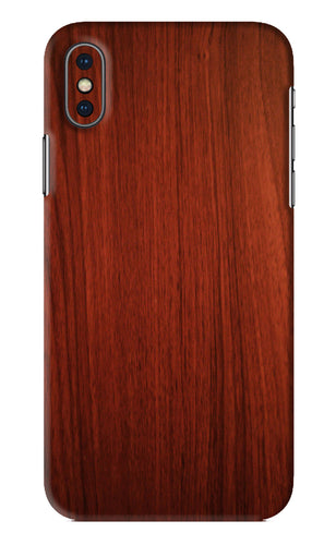 Wooden Plain Pattern iPhone XS Back Skin Wrap