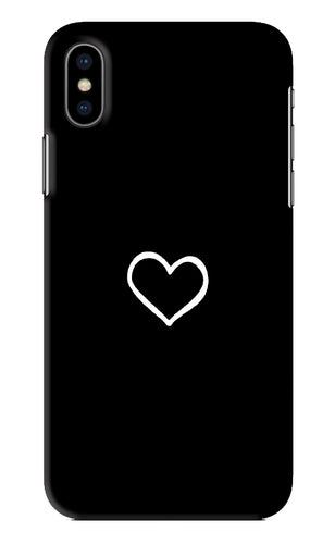 Heart iPhone XS Back Skin Wrap