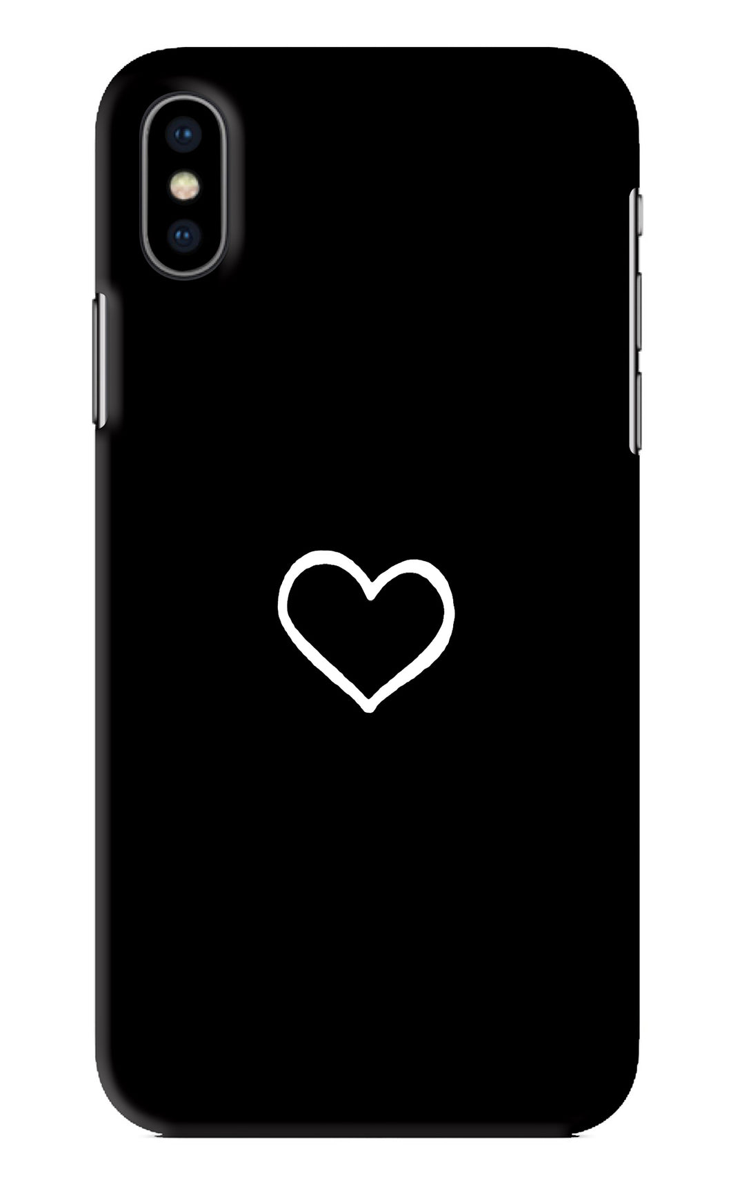 Heart iPhone XS Back Skin Wrap