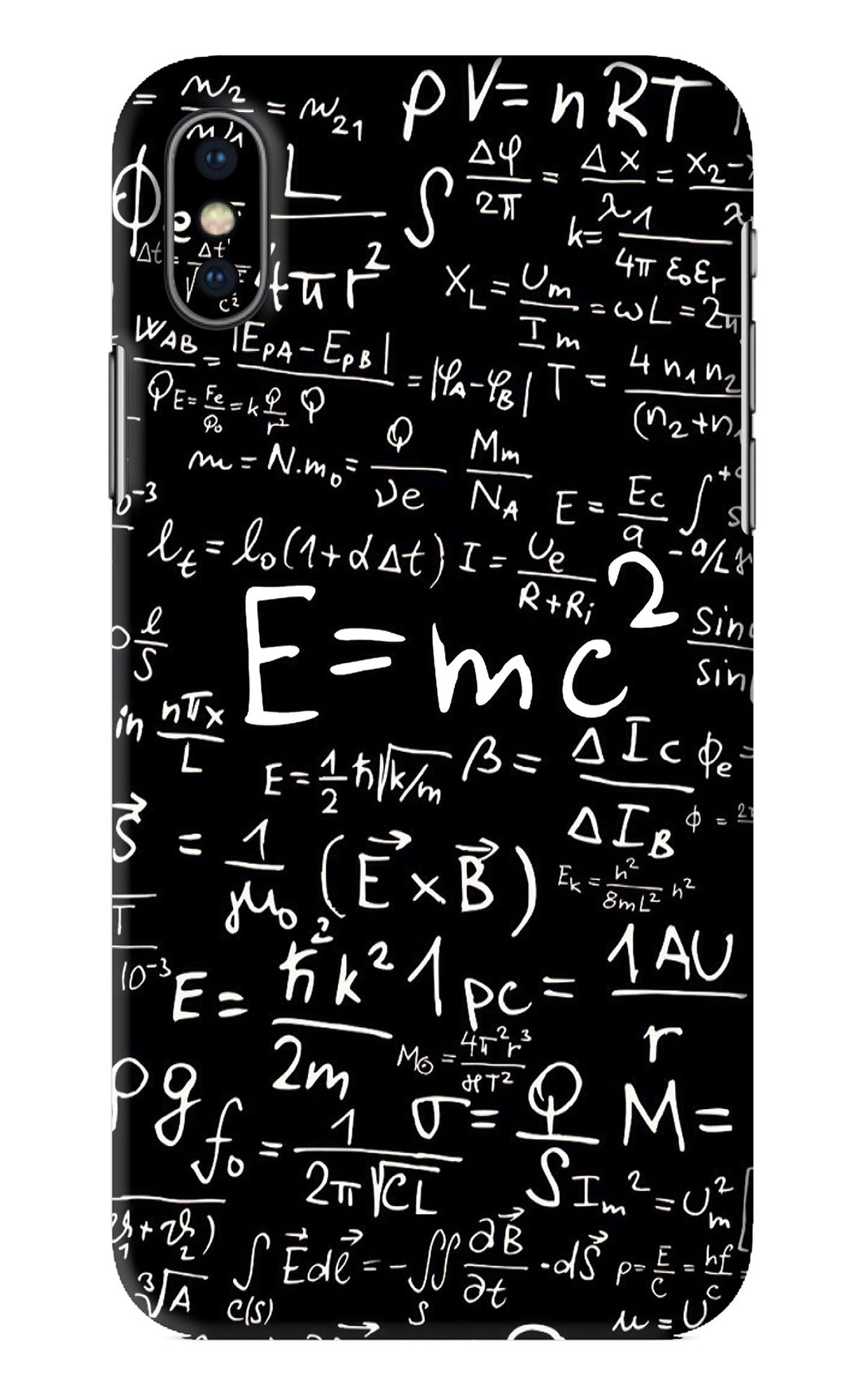 Physics Albert Einstein Formula iPhone XS Back Skin Wrap