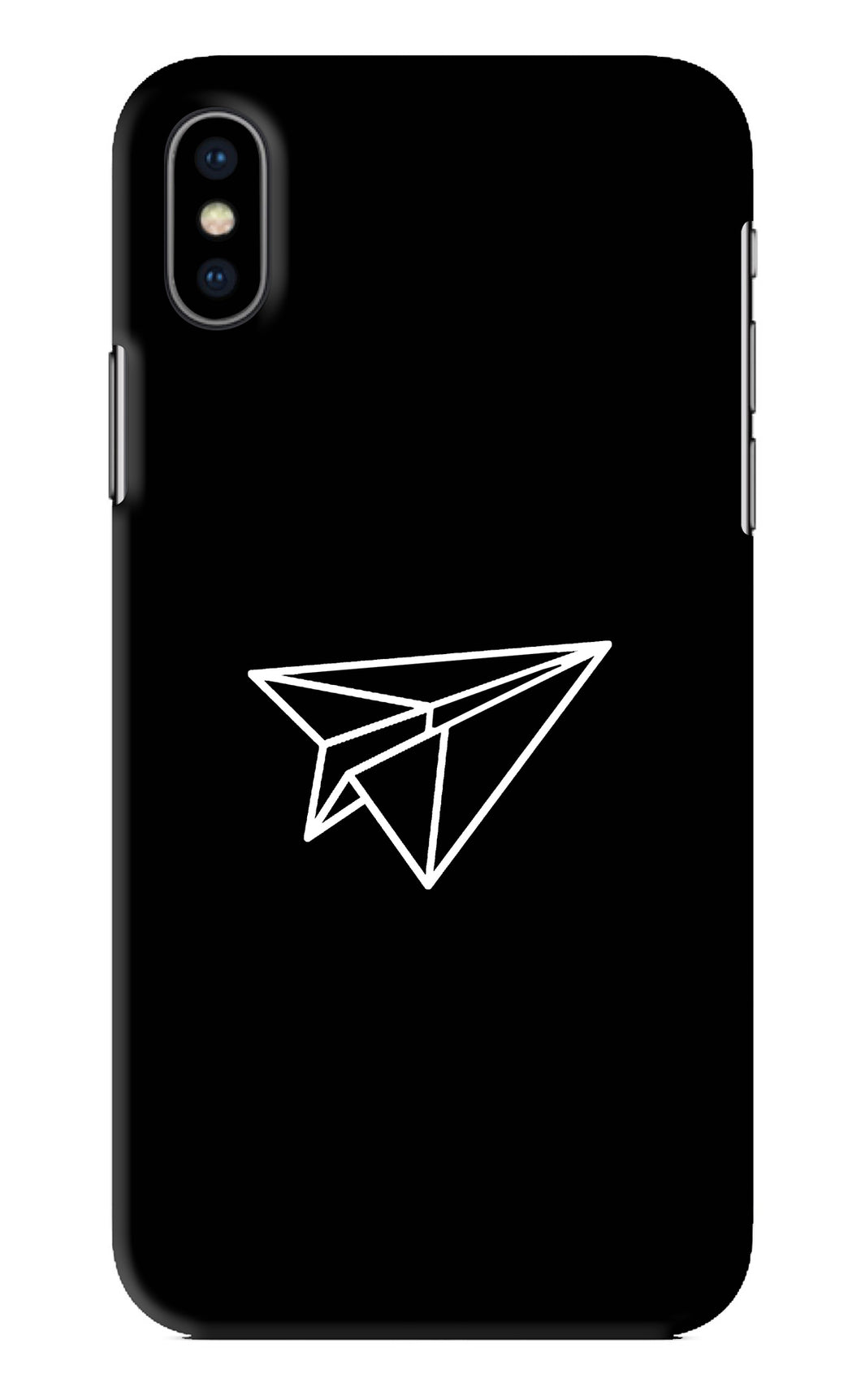 Paper Plane White iPhone XS Back Skin Wrap