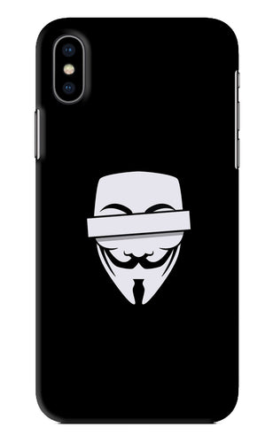 Anonymous Face iPhone XS Back Skin Wrap