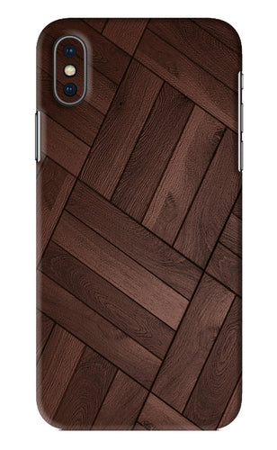 Wooden Texture Design iPhone XS Back Skin Wrap
