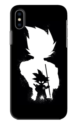 Goku Shadow iPhone XS Back Skin Wrap