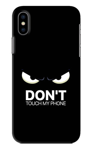 Don'T Touch My Phone iPhone XS Back Skin Wrap