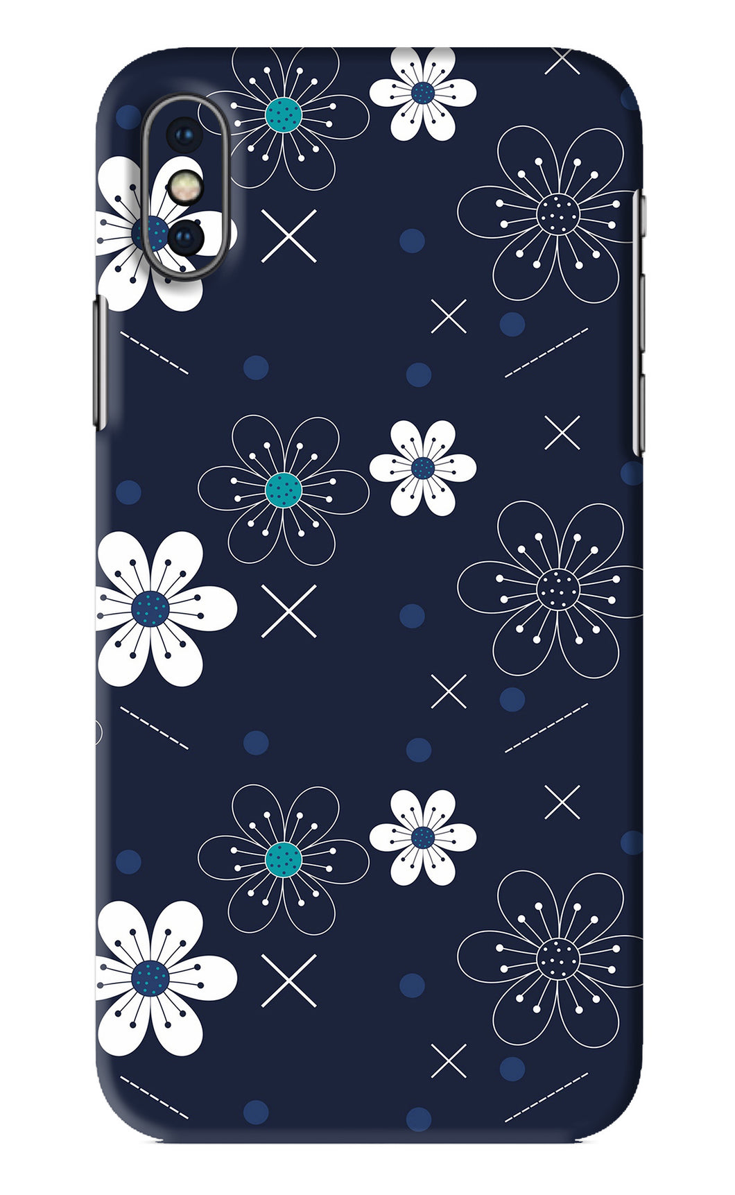 Flowers 4 iPhone XS Back Skin Wrap