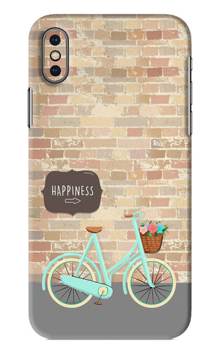 Happiness Artwork iPhone XS Back Skin Wrap