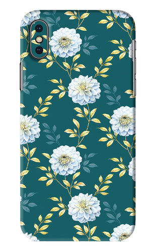 Flowers 5 iPhone XS Back Skin Wrap