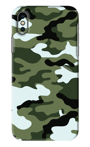Camouflage 1 iPhone XS Back Skin Wrap