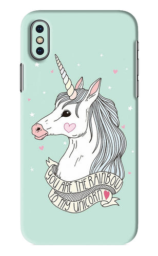 Unicorn Wallpaper iPhone XS Back Skin Wrap