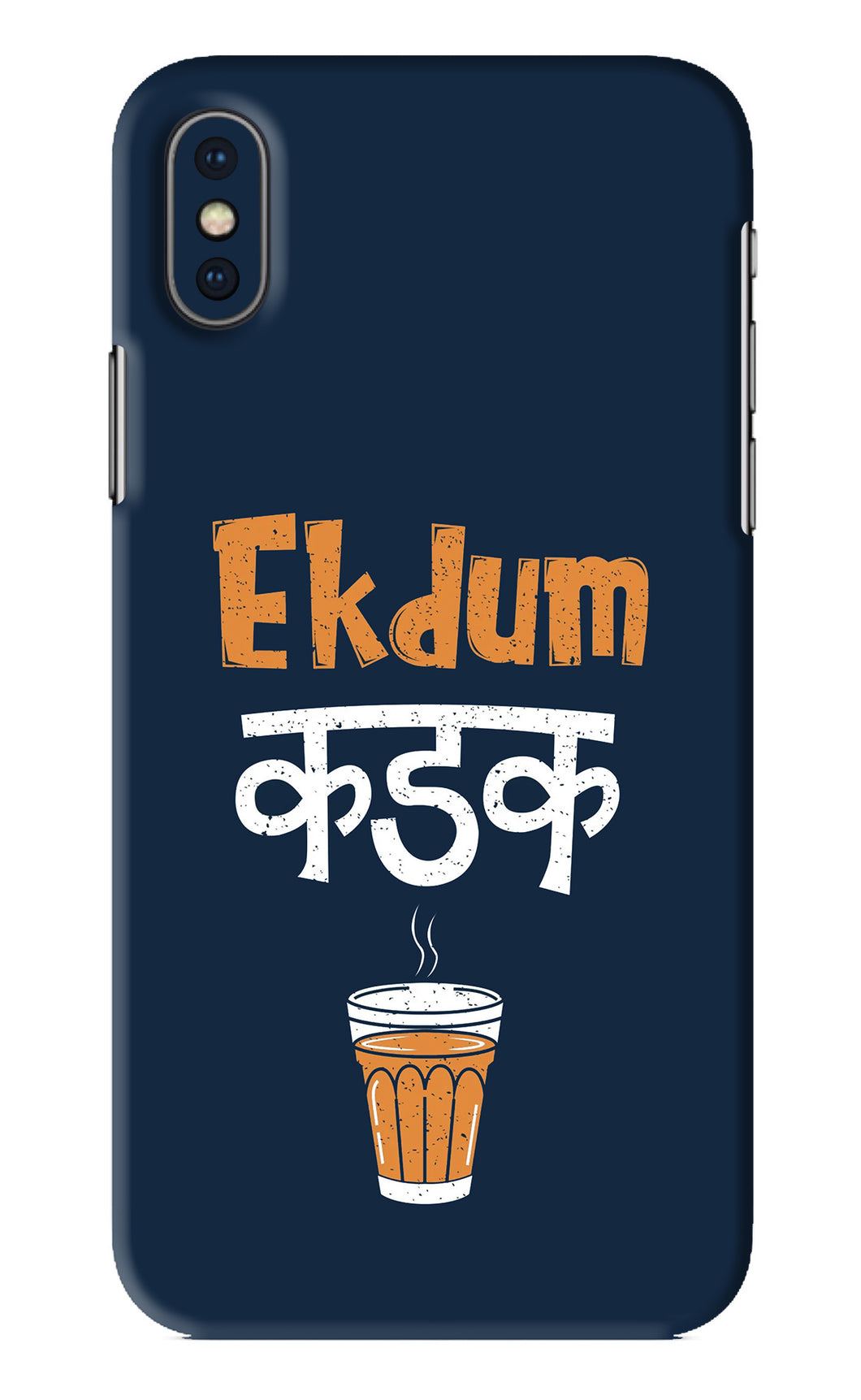 Ekdum Kadak Chai iPhone XS Back Skin Wrap