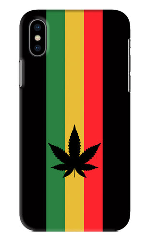 Weed Flag iPhone XS Back Skin Wrap