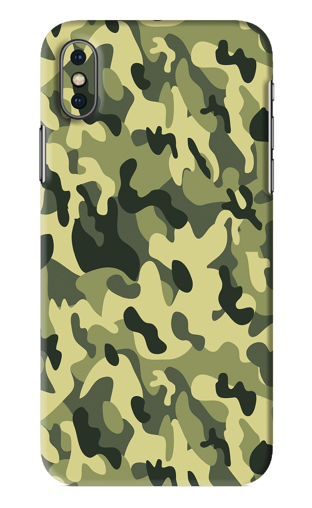 Camouflage iPhone XS Back Skin Wrap