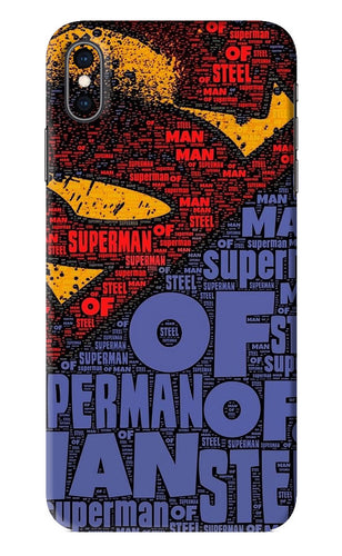 Superman iPhone XS Max Back Skin Wrap