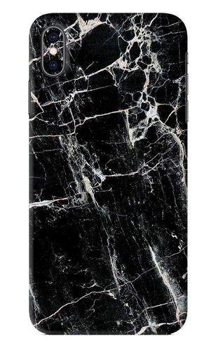 Black Marble Texture 1 iPhone XS Max Back Skin Wrap