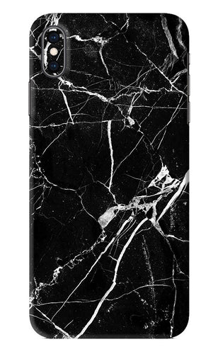 Black Marble Texture 2 iPhone XS Max Back Skin Wrap