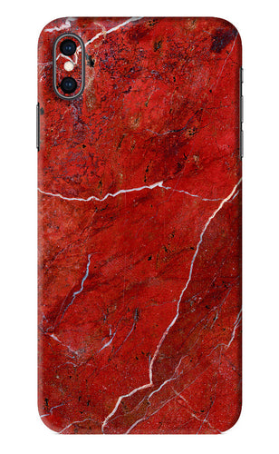 Red Marble Design iPhone XS Max Back Skin Wrap