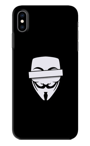 Anonymous Face iPhone XS Max Back Skin Wrap