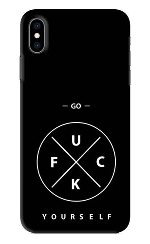 Go Fuck Yourself iPhone XS Max Back Skin Wrap