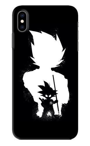 Goku Shadow iPhone XS Max Back Skin Wrap