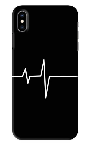 Heart Beats iPhone XS Max Back Skin Wrap