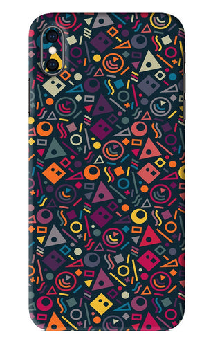 Geometric Abstract iPhone XS Max Back Skin Wrap