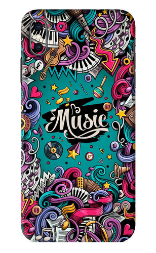 Music Graffiti iPhone XS Max Back Skin Wrap