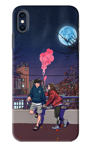 Chilling Couple iPhone XS Max Back Skin Wrap