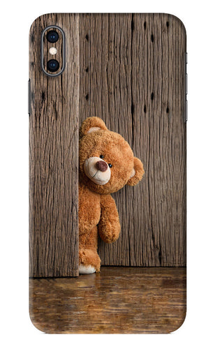Teddy Wooden iPhone XS Max Back Skin Wrap