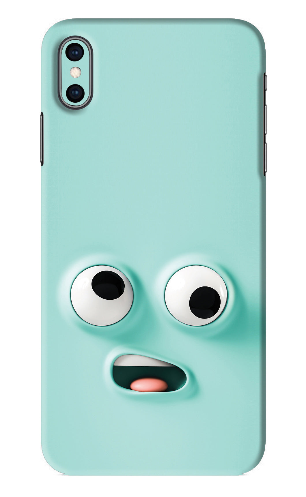 Silly Face Cartoon iPhone XS Max Back Skin Wrap