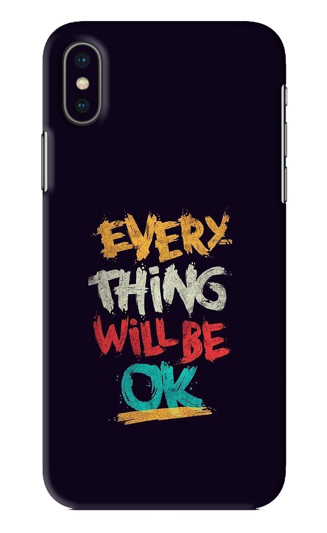 Everything Will Be Ok iPhone X Back Skin Wrap