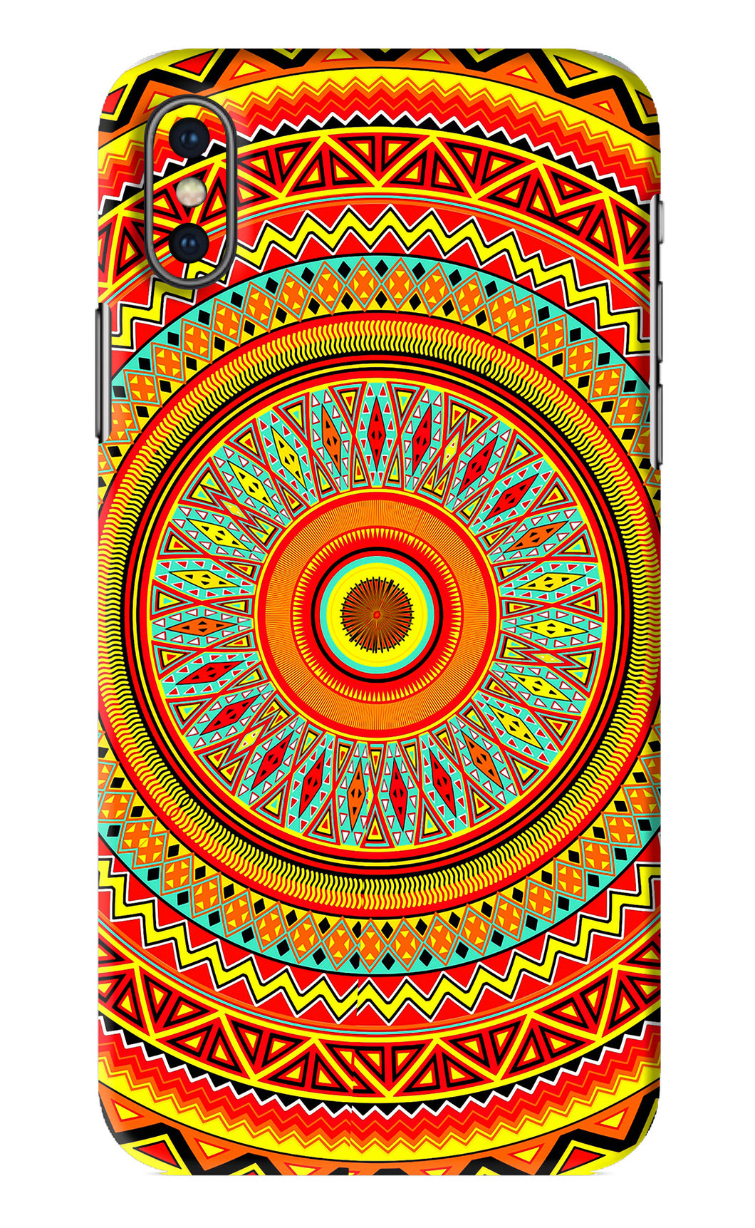 Mandala Pattern iPhone X Back Skin Wrap